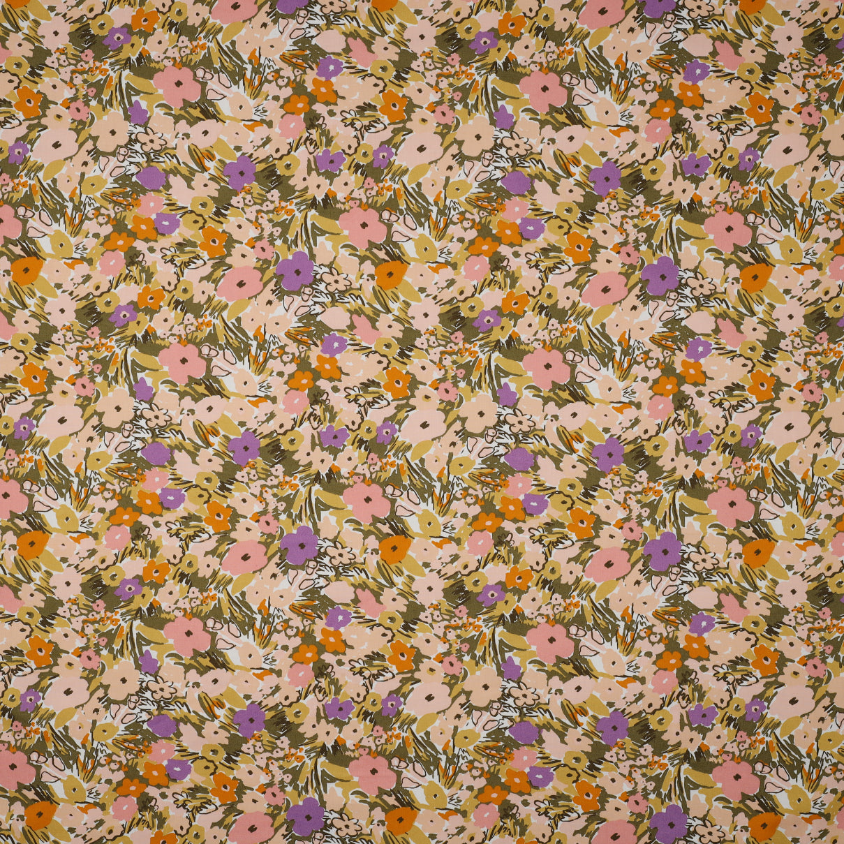 Floral Fest Luscious Lilac Collection Fine Cotton Poplin